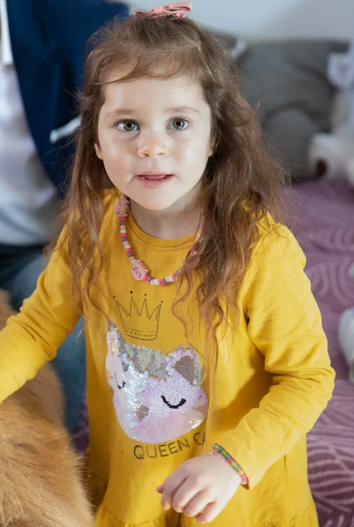 Karolina, a young girl with Cockayne syndrome type B